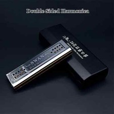 24 hole blues double sided harmonica keys C G tone 2 in 1 vibrato bass harp pipe