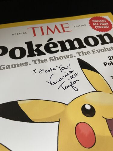 Pikachu Cover | Pokemon TIME Magazine | Signed By VERONICA TAYLOR (Ash) | USA - Picture 2 of 7