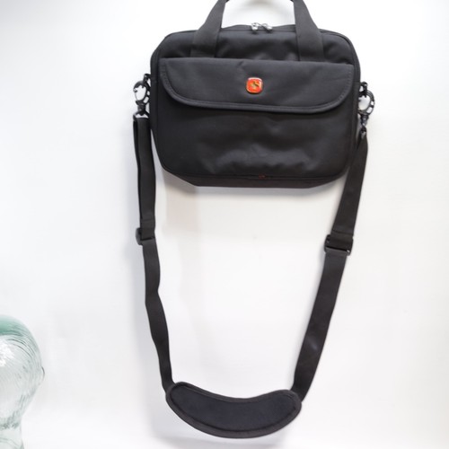 Wenger Slim Laptop Tablet Messenger Bag Travel Case Crossbody Adj Strap - Picture 4 of 17
