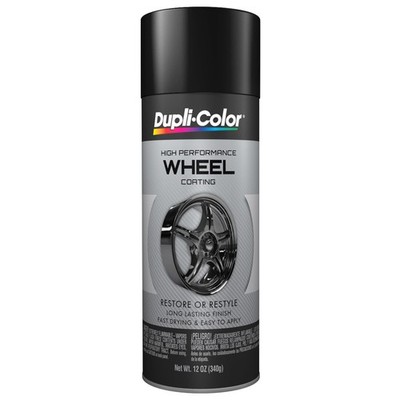Dupli-Color HWP108 High Performance Wheel Paint Gloss Black - 12 oz Aerosol Can