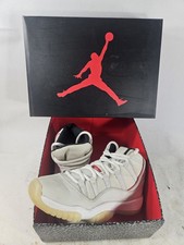 Nike Air Jordan 11  Retro GS Platinum Tint Red White 378038-016 Sz 6Y FREE SHIP!
