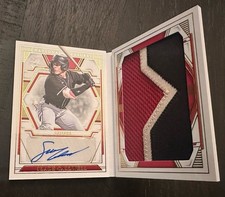 2025 National Treasures Slade Caldwell Prospect Jumbo Material Auto Book 1/35