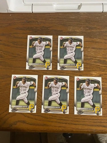 KONNOR GRIFFIN 2025 BOWMAN RC 5-CARD LOT