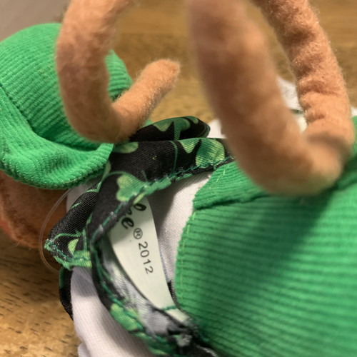 Annalee St. Patrick's Day 8" Irish Pub Mouse with Beer Stein Shamrocks Vest EUC - Bild 8 von 8