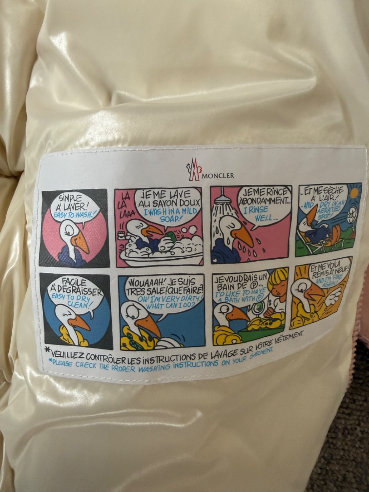 Womens Moncler Pink Abbadia Short Down Jacket Size 00 XS BNWT+Receipt thumbnail 11