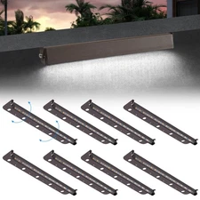 8-Pack 12” 5W LED Paver Hardscape Lights 12V AC/DC Outdoor Landscape 5000K