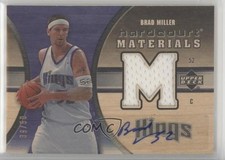 2005-06 Upper Deck Hardcourt Hardwood Materials Wood 39/50 Brad Miller Auto 1f1