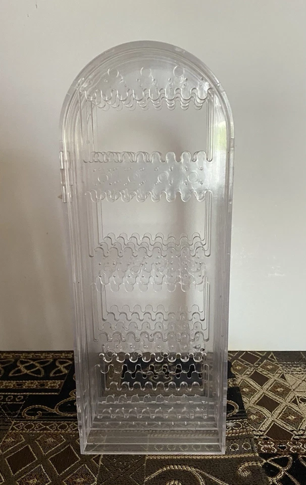 Soporte para pendientes, tiene capacidad para 128 pares de pendientes pliegados para almacenamiento Foto 2 de 3