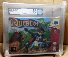 QUEST 64 for NINTENDO 64 VGA Graded 85 NM+ SILVER SEAL THQ 1998 N64