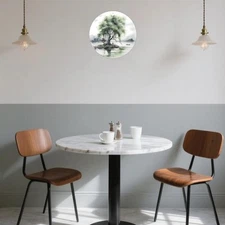 Leaf Symphony Tree Painting Water Willow Landscape Wall Art