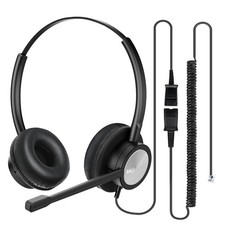 Cisco Telephone Headset with Microphone Noise Cancelling, Wired Headphone for...