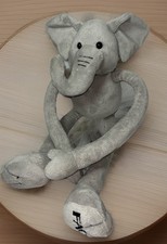 FAO Schwartz Elephant- Long Sliding Adjustable Arms Legs Plush 16"- Toys R Us