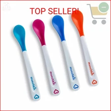 Munchkin® White Hot® Safety Baby Spoons, BPA Free, 4 Pack, Polypropylene