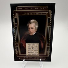Pieces of the Past 2025 Andrew Jackson Authentic Relic Trading Card SR-AJ1