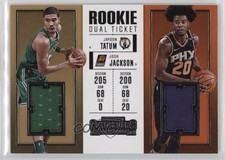 2017 Panini Contenders Rookie Ticket Dual Swatches Jayson Tatum Josh Jackson 4vc