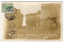 Chichen Itza, Merida Yucatan, Mexico RPPC 1922 - Stamp & Postcard Cover