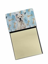 Caroline's Treasures White Boxer Watercolor Sticky Note Holder