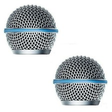 2PCS NEW Microphone Grill Mic Grille Ball Head Mesh for Shure Beta58A SM58 US