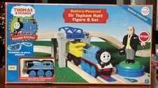 Thomas Friends Wooden Train BATTERY POWERED SIR TOPHAM HATT FIGURE 8 SET * NEW