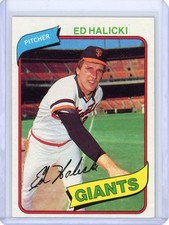 1980 TOPPS ED HALICKI #217 NM-MT SET BREAK SAN FRANCISCO GIANTS