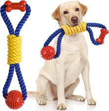 Aitmexcn Interactive Dog Rope Toys Tug of War, Tough Dog Toys for Large, Medi...