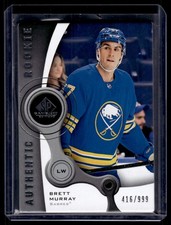 2021-22 Upper Deck SP Game Used Authentic Rookie Brett Murray Rookie 416/999