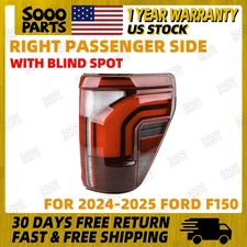 Right Passenger LED Tail Light Barke Lamp W/ Blind Spot For 2024-2025 Ford F-150
