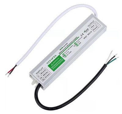 NIYIPXL Waterproof LED Power Supply Model LED D12060A 60W/5A, DC 12V, NEW