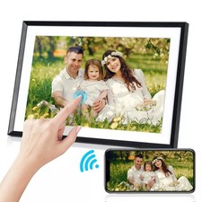 WLAN Digitaler WiFi-Bilderrahmen 10.1 Zoll 1280x800 Pixel 32GB Schwarz Fotorahme