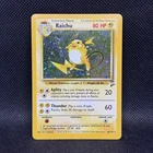 Raichu 16/130 Holo Rare MP 2000 Pokemon Card Base Set 2 Vintage