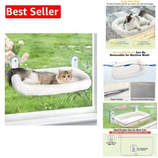 Luxury Cat Window Perch - Cozy Hammock with Durable Metal Frame & Suction Cups
