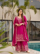 Salwar Kameez Pakistani Indian Wedding Party Wear Dress Bollywood Plazzo Suit