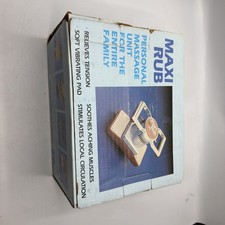 Vintage Maxi Rub Personal Body Massage Unit with Box Made In USA Chiropractic