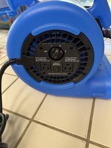B-Air VP-25 Blue Air Mover Blower Dryer 1/3 HP 115V Powerful Floor Carpet Fan