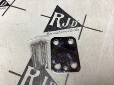 70 s Japan Narrow Electric Guitar Neck Plate Chrome