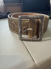 Brighton Belt Gold Embossed B31002 Size 34