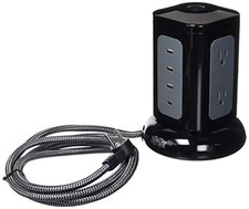 Tripp Lite TLP606UCTOWER 6-Outlet Surge Protector 8ft Cord Black