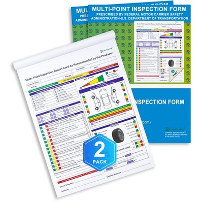 200 Sets Multi-Point Automotive/Vehicle Inspection Report Forms 2-ply Carbonl...