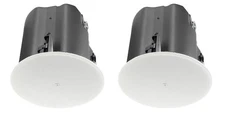 (2) JBL Control 418C/T 8" Commercial 70v/8-ohm Ceiling Speakers 4 Restaurant/Bar