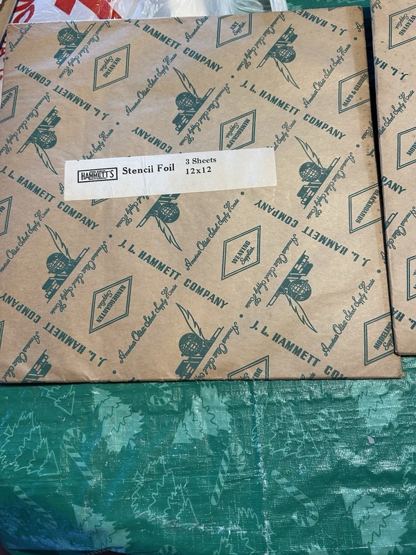 Hammetts Silver Stencil Foil 6 Sheets 12” X 12” School Supplies