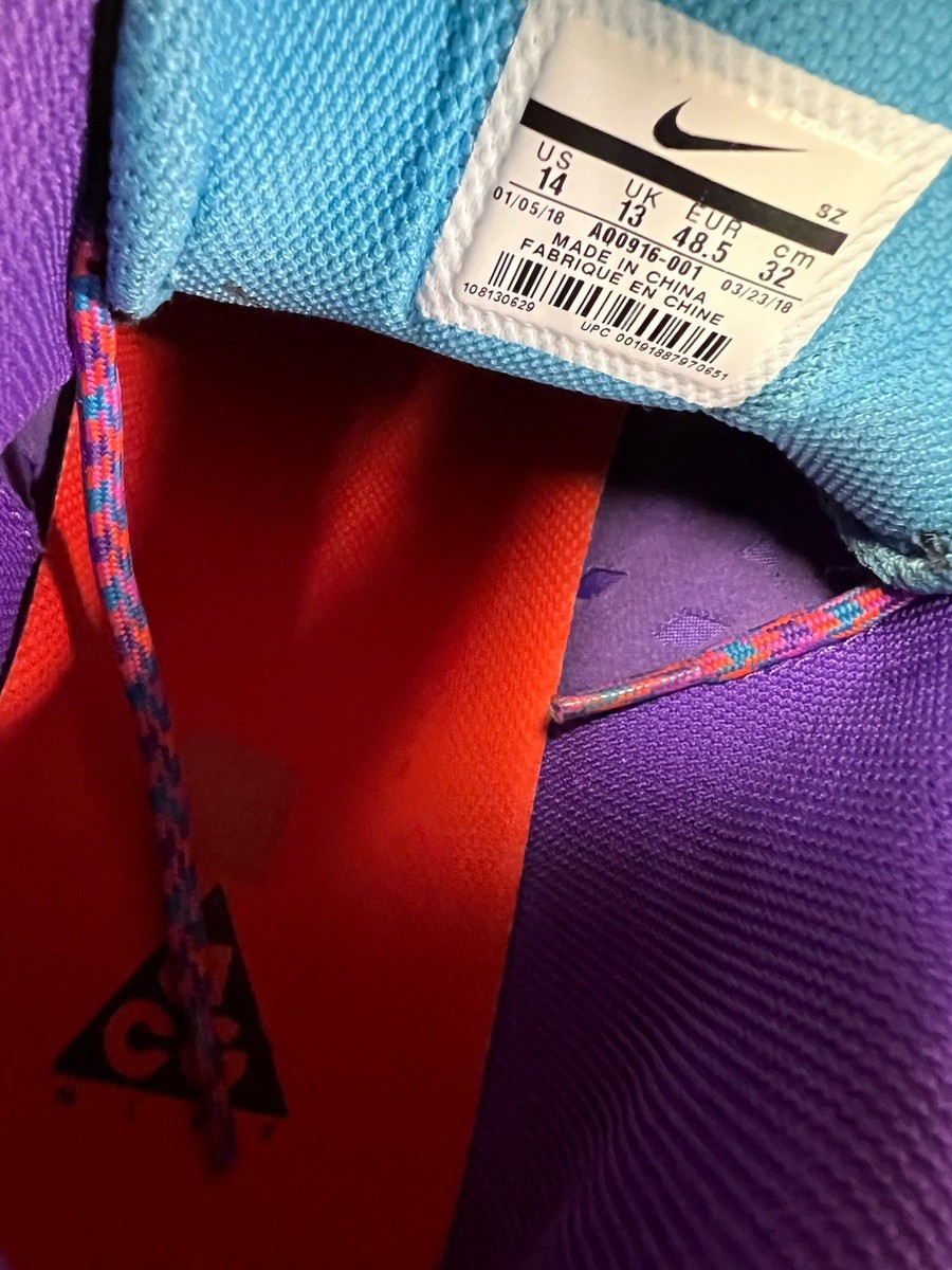 Sz 14 - Nike ACG Dog Mountain 'Hyper Grape' AQ0916-001 Men's Shoes