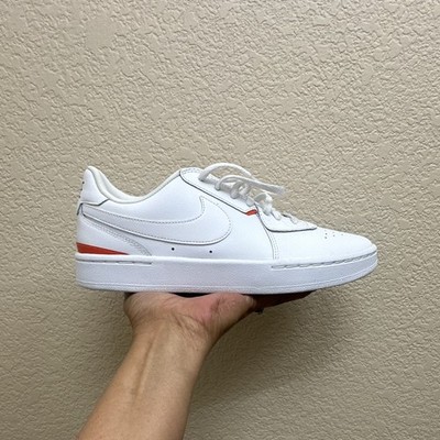Nike Court Blanc Low Top Lace-Up Sneakers White/Team Orange CI0808-100