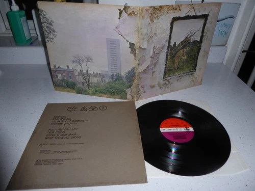 LED ZEPPELIN 4 UNTITLED LP 1971  A3 B3   STICKERD SLEEVE  NR!