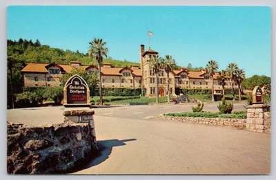 Christian Brothers Wine Cellar St. Helena Napa Valley CA Postcard 1966 Selithco