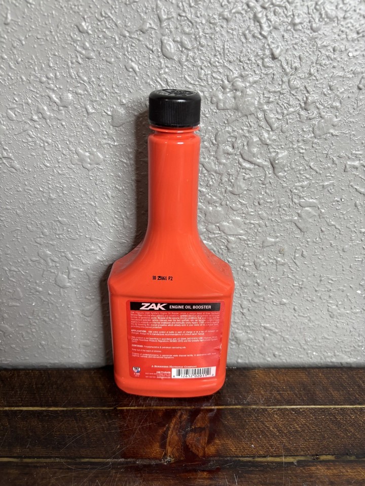 2 pack ZAK Engine Oil Booster 12 fl. oz. Professional Strength Formula ...