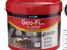 Geo-Fix Ready Mixed Jointing Patio Paving Compound Graphite 14kg NEW