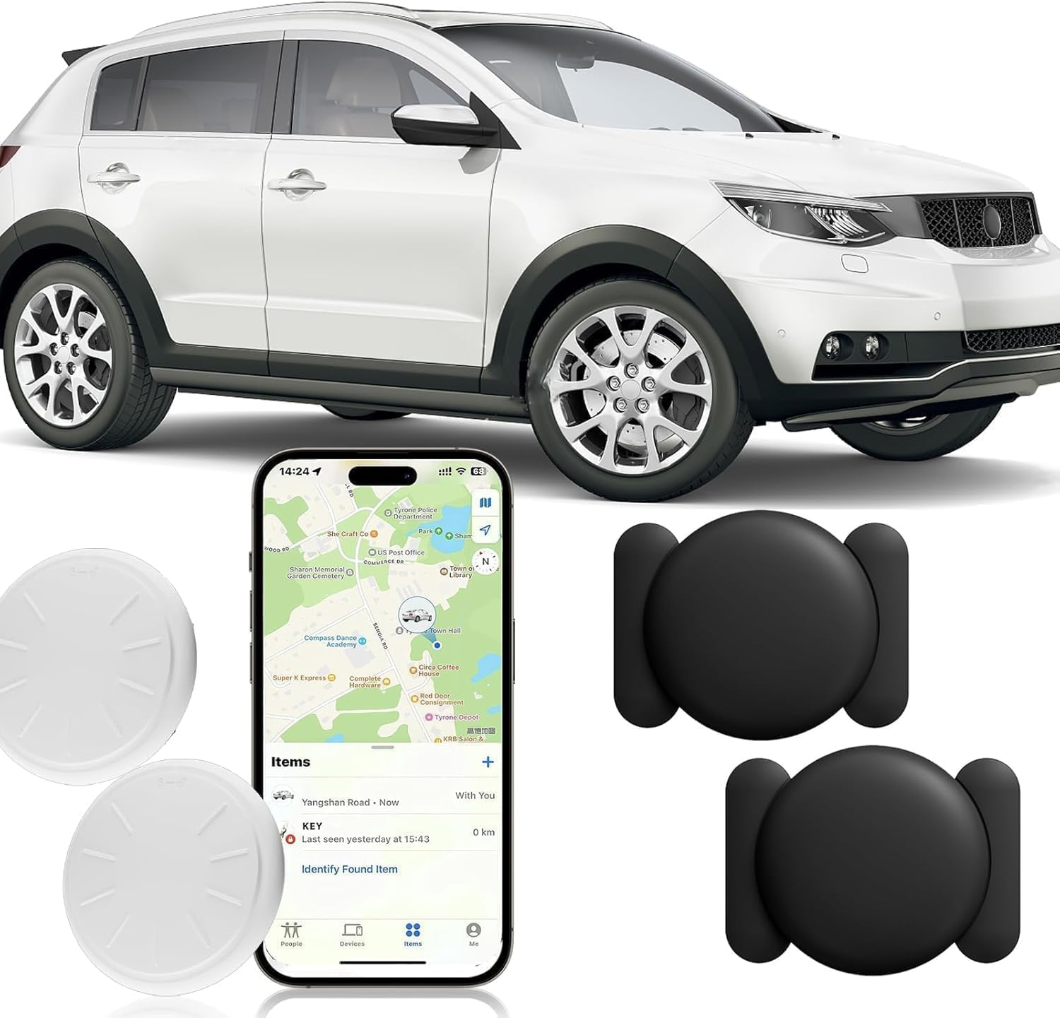 Hidden Magnetic GPS Car Tracker - No Subscription Needed for Vehicles-image