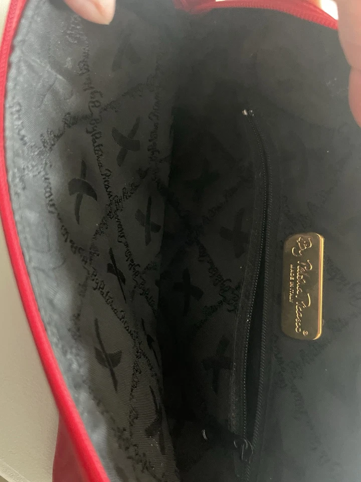 Cartera Bandolera Diseñadora Paloma Picasso Cuero Rojo Para Mujer Rara De Colección XXX Foto 4 de 4