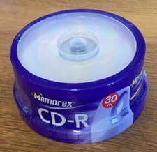 NEW Sealed 30-pack Memorex 52X / 700MB / 80 Min - CD-R Recordable Discs