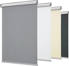 Cordless Blackout Roller Shades Blinds for Windows,Free-Stop Shades with Valance